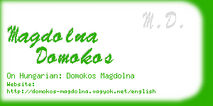 magdolna domokos business card